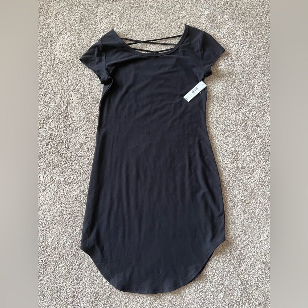 NWT Super Soft Black Scoop Dress - Womens size M